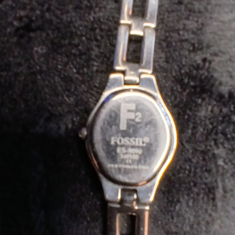 Bundle Of Fossil 2 Silver Watches with Blue Dial Es9090 Es9021 - Picture 6 of 14